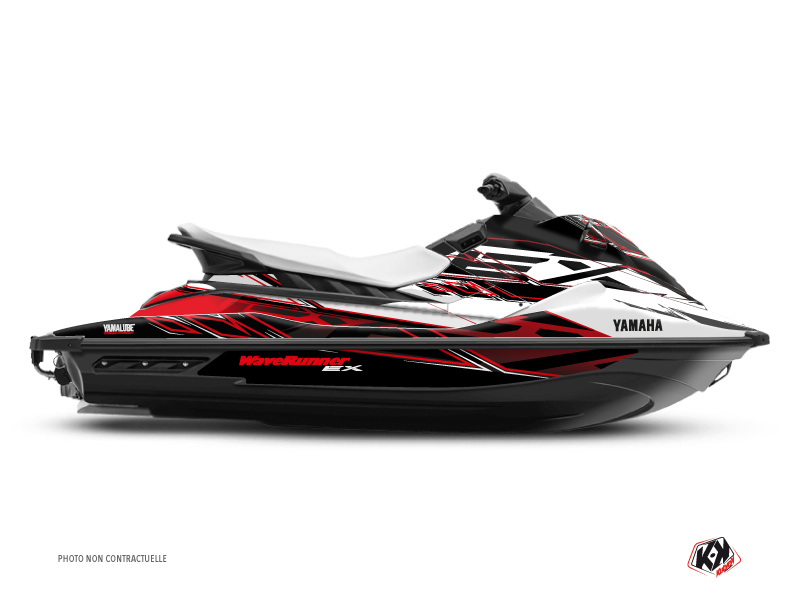 Yamaha EX Jet-Ski Mission Graphic Kit White Red