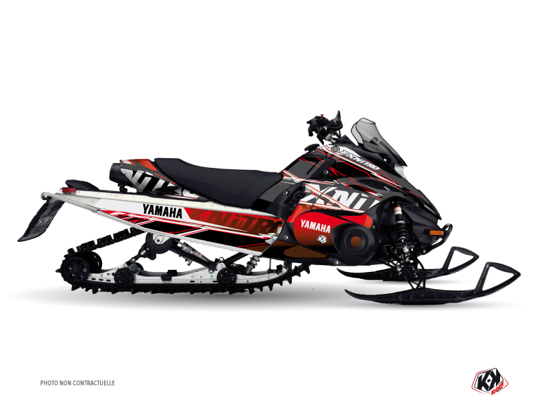 Yamaha FX Nitro Snowmobile Mission Graphic Kit Red