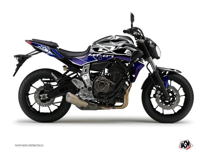 Yamaha MT 07 Street Bike Mission Graphic Kit Blue