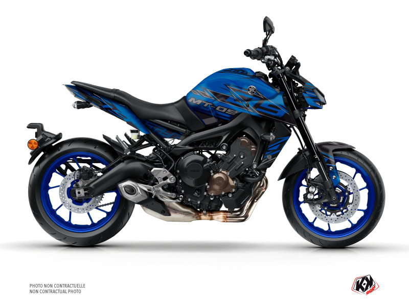 Kit Déco Moto Mission Yamaha MT 09 Bleu Noir