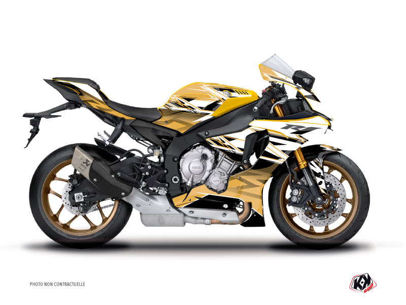 Yamaha R1 Street Bike Mission Graphic Kit Brown