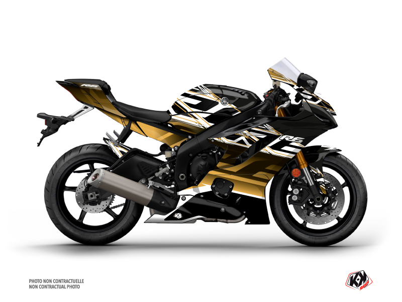 Yamaha R6 Street Bike Mission Graphic Kit Brown