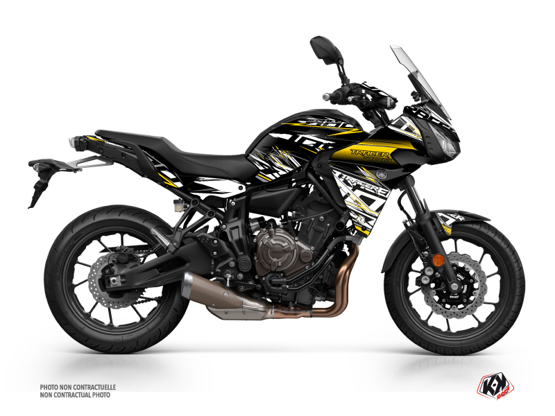 Yamaha TRACER 700 Street Bike Mission Graphic Kit Black Yellow