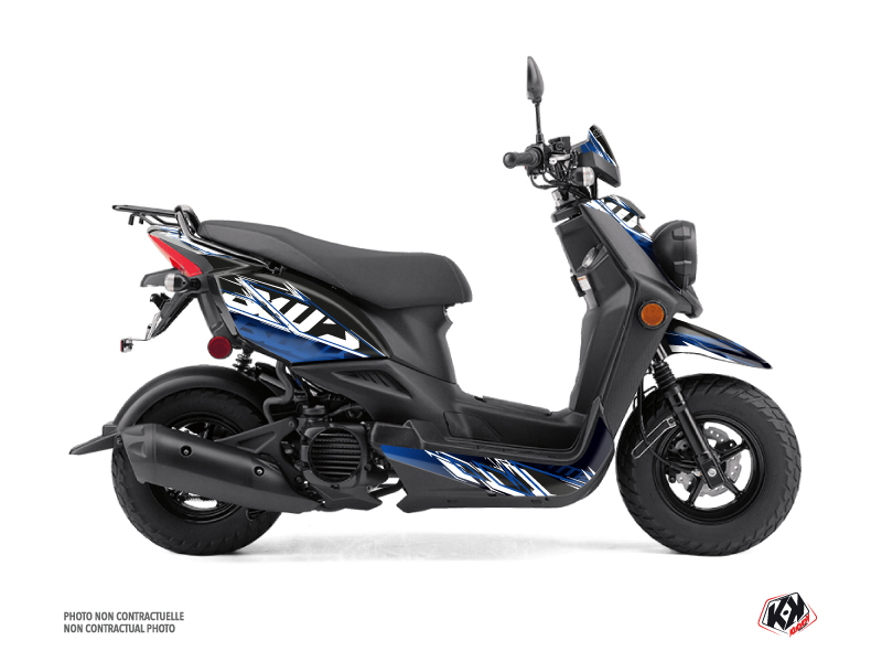 Yamaha BWS 50 - ZUMA 50F Scooter Mission Graphic Kit Black Blue