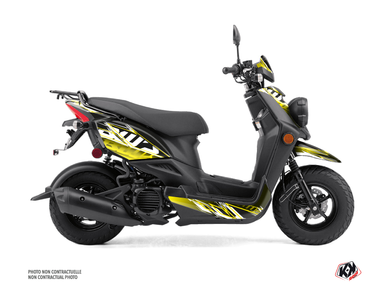 Yamaha BWS 50 - ZUMA 50F Scooter Mission Graphic Kit Black Yellow