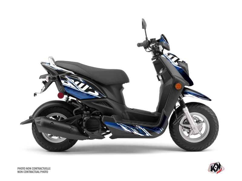 Yamaha ZUMA 50FX Scooter Mission Graphic Kit Black Blue 