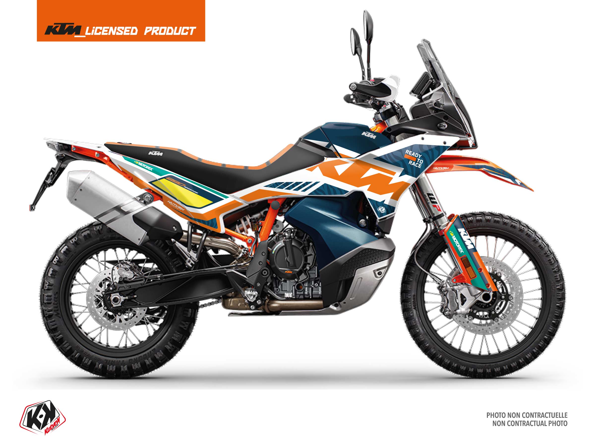 Ktm Adventure 890 R Street Bike Nakuru Graphic Kit Blue