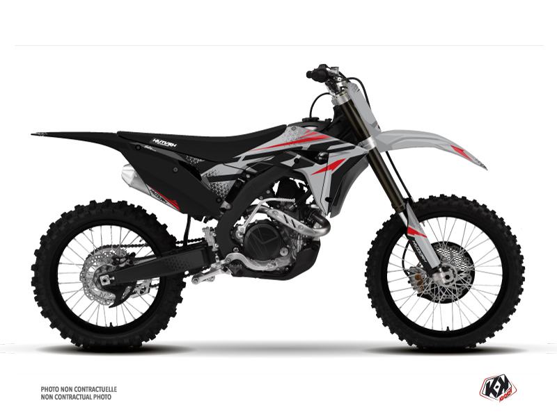 Honda 250 CRF Dirt Bike Nasting Graphic Kit Grey Red