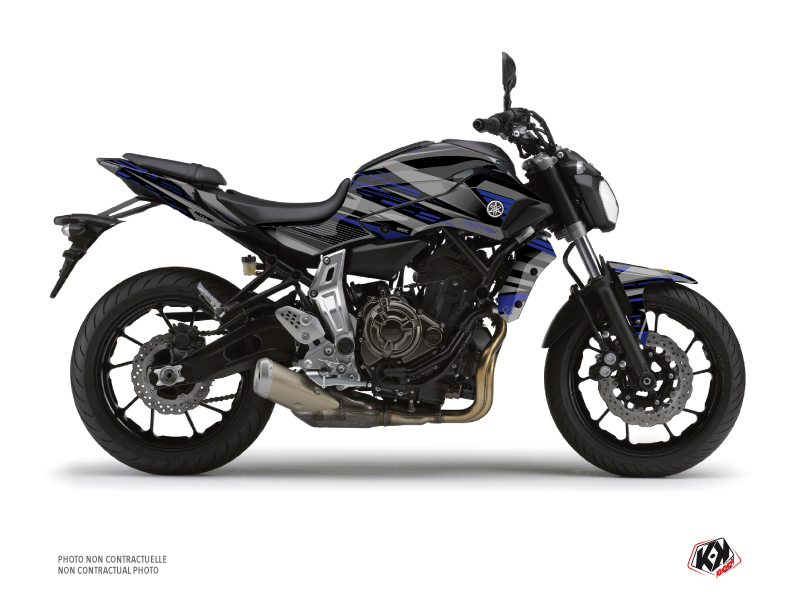 Kit Déco Moto Night Yamaha MT 07 Noir Bleu