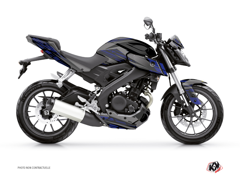 Kit Déco Moto Night Yamaha MT 125 Noir Bleu