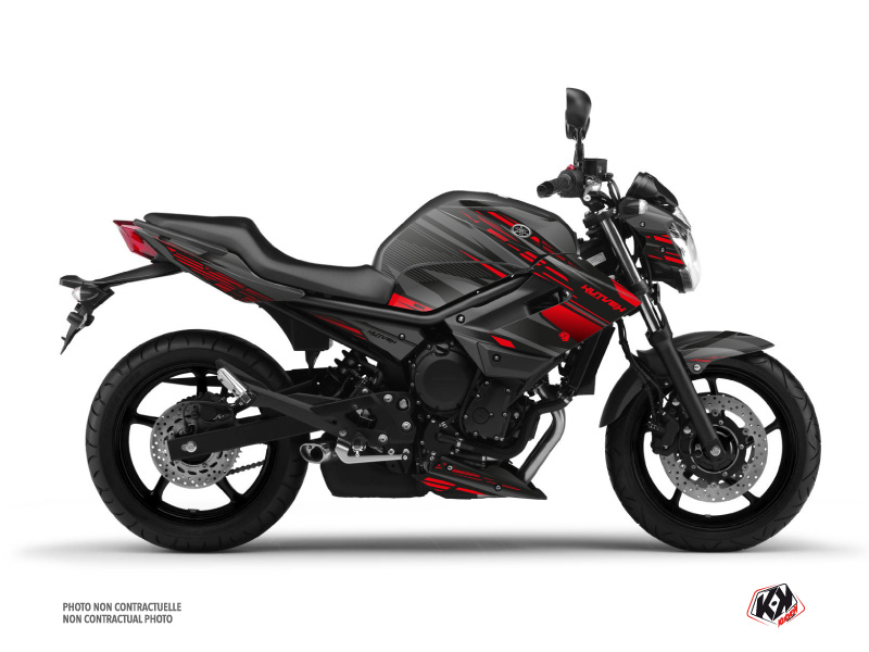 no pueden ver Delincuente tenaz Yamaha XJ6 Street Bike Night Graphic Kit Black Red - Kutvek Kit Graphik