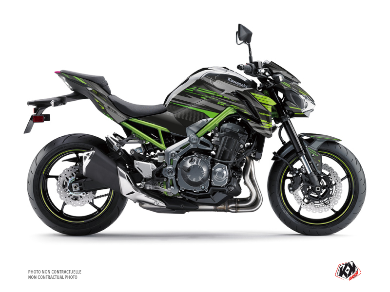 Kit Déco Moto Night Kawasaki Z 900 Noir Vert