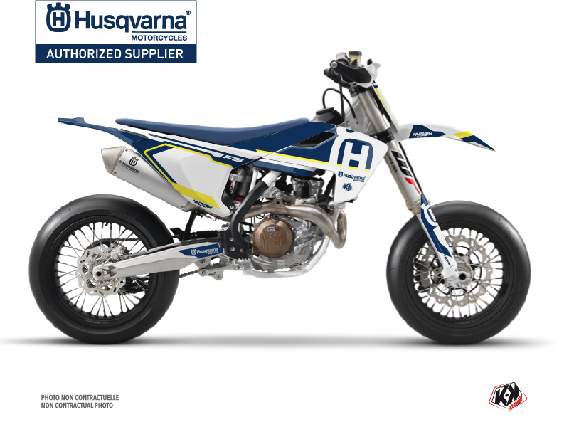 Kit Déco Moto Cross Nova Husqvarna 450 FS Bleu