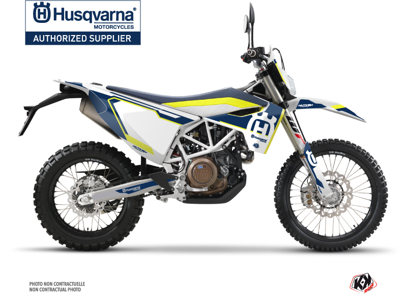 Husqvarna 701 Enduro Dirt Bike Nova Graphic Kit Blue