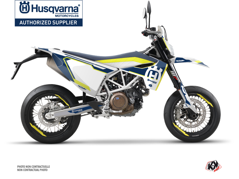 Kit Déco Moto Nova Husqvarna 701 Supermoto Bleu 