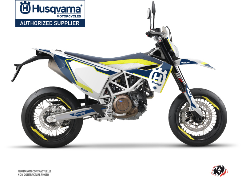 Husqvarna 701 Supermoto Dirt Bike Nova Graphic Kit Blue