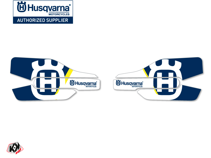 Kit Déco Stickers de protège mains Nova Moto Cross Husqvarna TC-FC Bleu