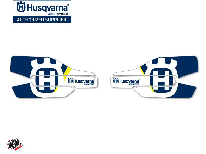 Kit Déco Stickers de protège mains Nova Moto Cross Husqvarna TE-FE Bleu