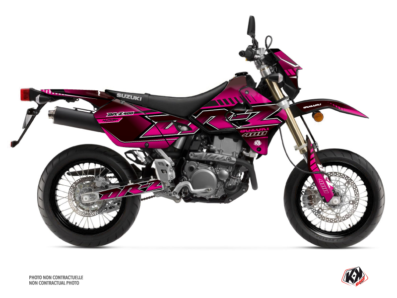 Kit Déco Moto Cross Oblik Suzuki DRZ 400 SM Rose