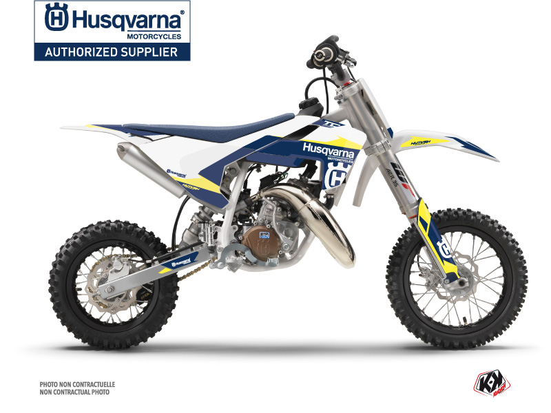 Kit Déco Moto Cross Orbit Husqvarna TC 50 Blanc