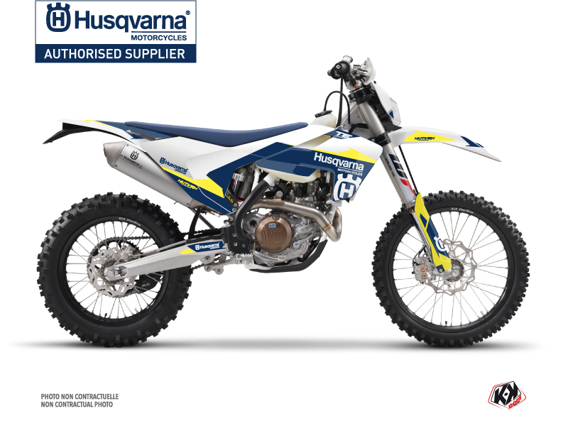 Husqvarna 300 TE Dirt Bike Orbit Graphic Kit White