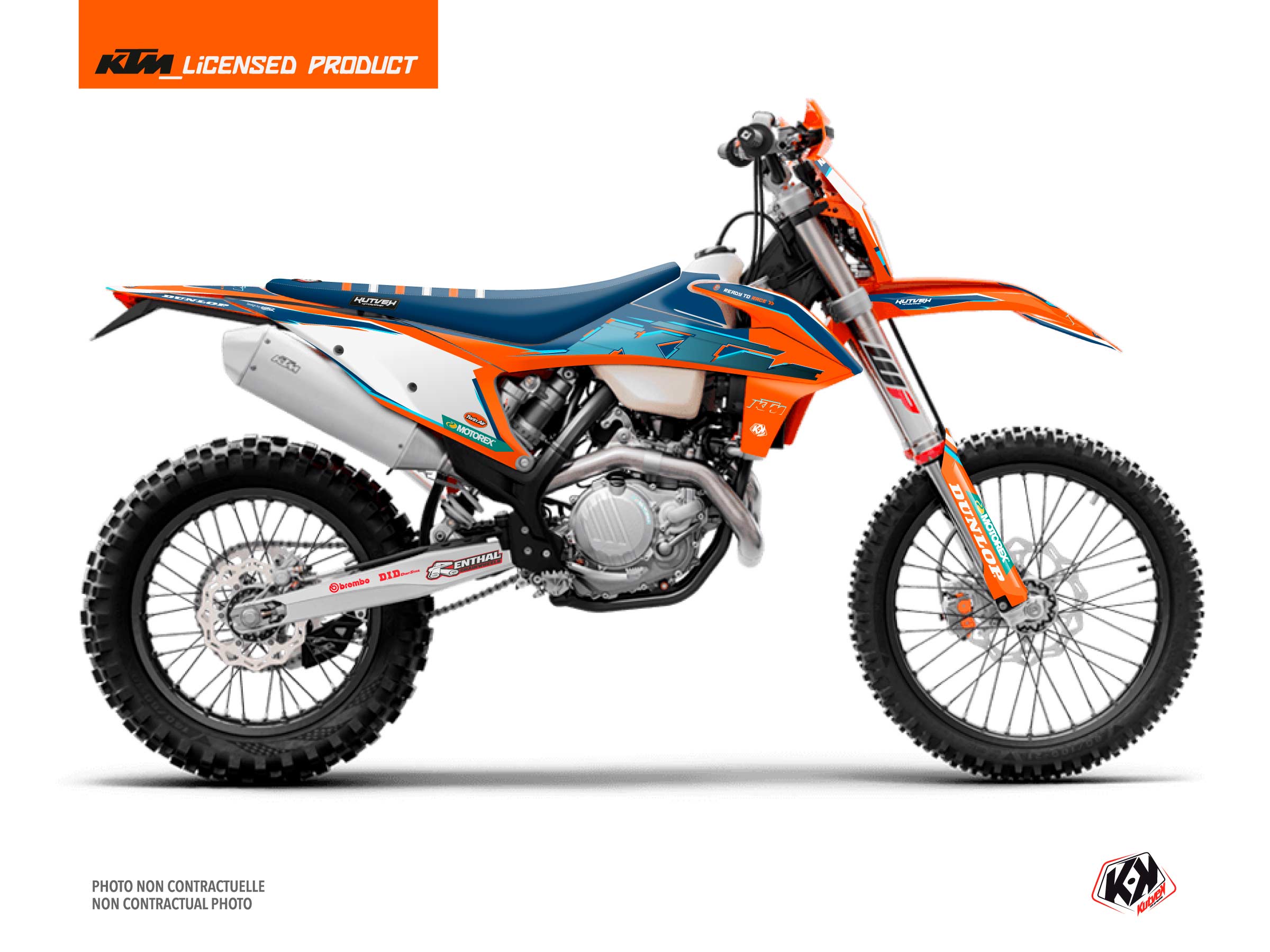 Kit Déco Moto Cross Origin-K22 KTM EXC-EXCF Orange