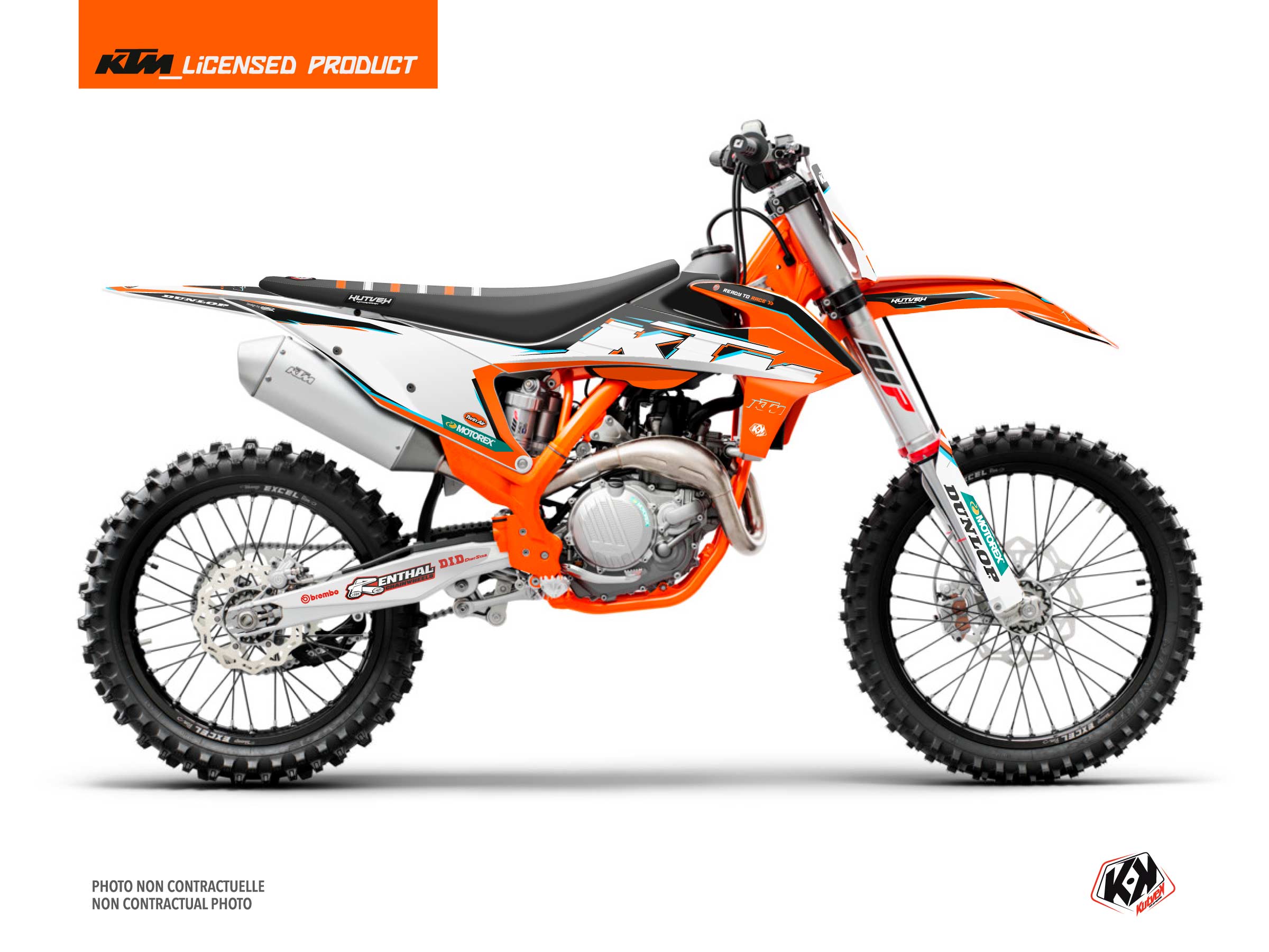 KTM 250 SX Dirt Bike Origin-K22 Graphic Kit Black