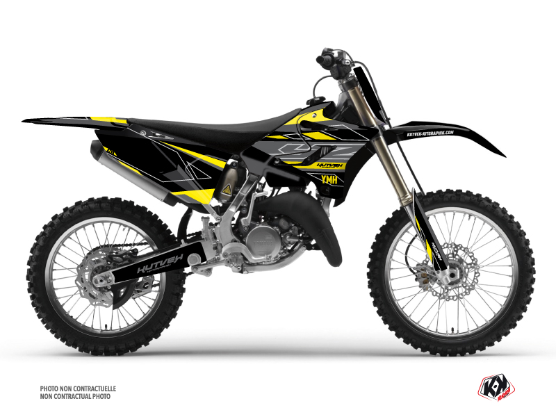 Yamaha 250 YZ Dirt Bike Outline Graphic Kit Yellow
