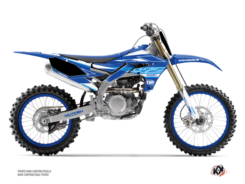 Yamaha 250 YZF Dirt Bike Outline Graphic Kit Blue