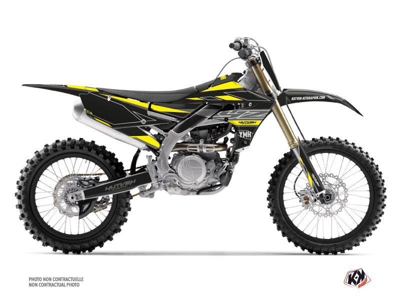 Yamaha 250 YZF Dirt Bike Outline Graphic Kit Yellow