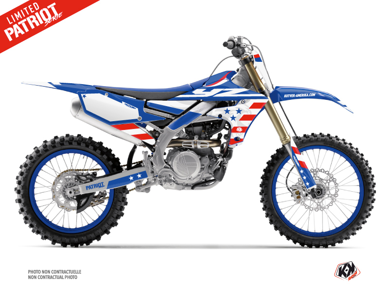 Kit Déco Moto Cross Patriot Yamaha 250 YZF Bleu