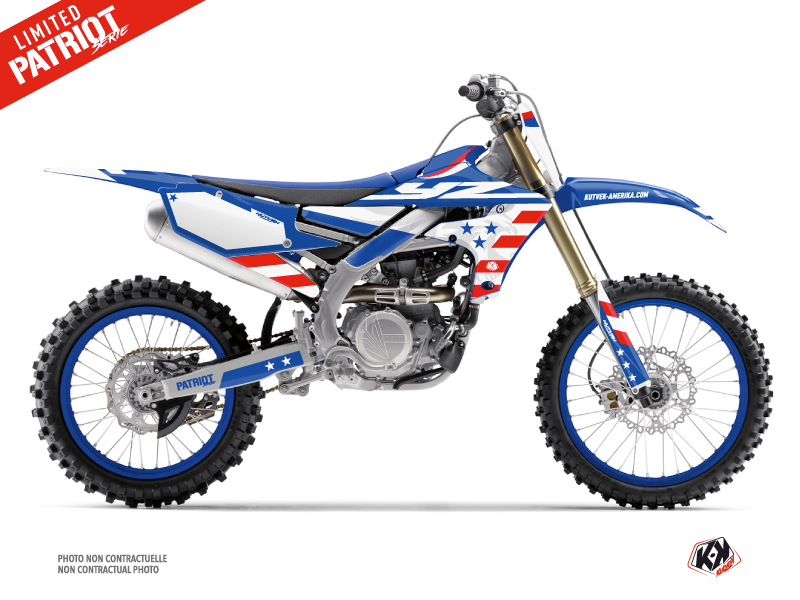 Yamaha 450 YZF Dirt Bike Patriot Graphic Kit Blue