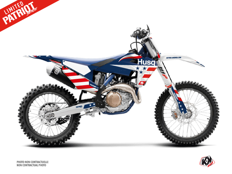 Husqvarna FC 250 Dirt Bike Patriot Graphic Kit Blue