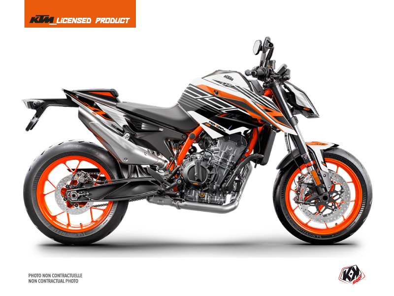 KTM Duke 890 Street Bike Perform Graphic Kit Black White