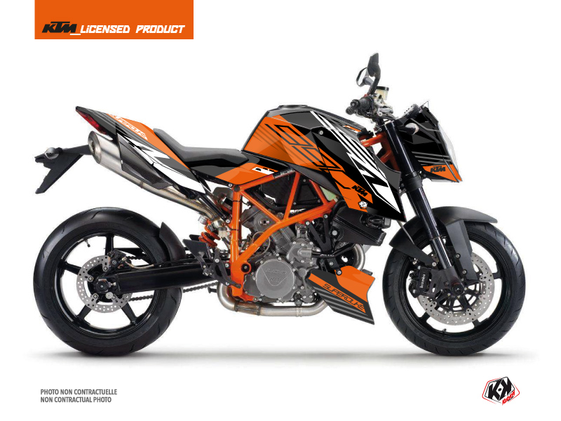 KTM Super Duke 990 R Street Bike Perform Graphic Kit Orange Black