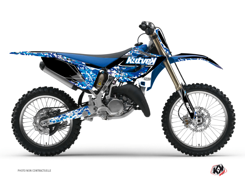 Yamaha 125 YZ Dirt Bike Predator Graphic Kit Blue