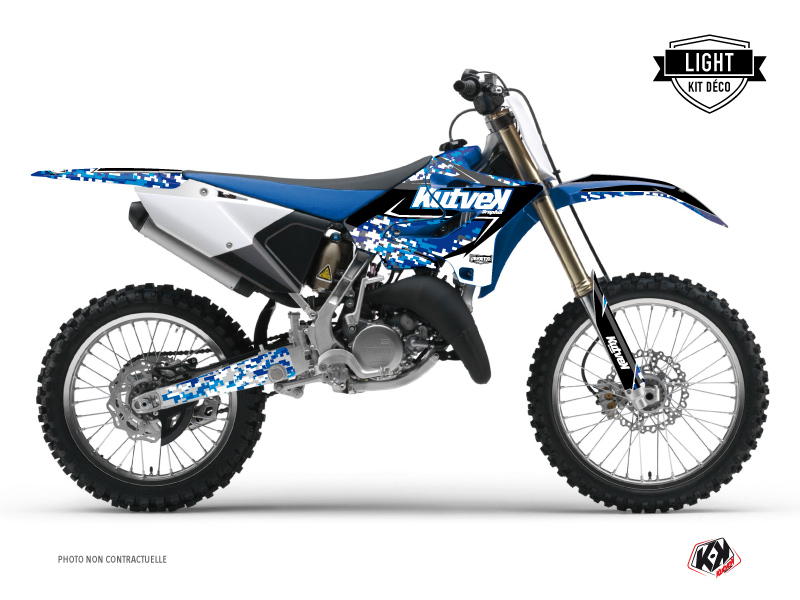 Yamaha 125 YZ Dirt Bike Predator Graphic Kit Blue LIGHT