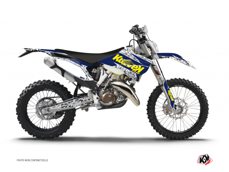 Kit Déco Moto Cross Predator Husqvarna 125 TE Violet Jaune