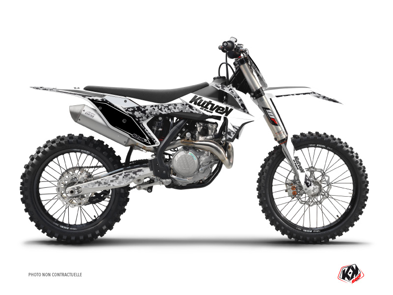 Kit Déco Moto Cross Predator KTM 125 SX Blanc