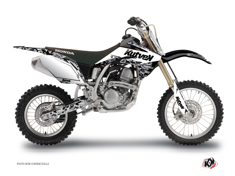 Honda 150 CRF Dirt Bike Predator Graphic Kit White