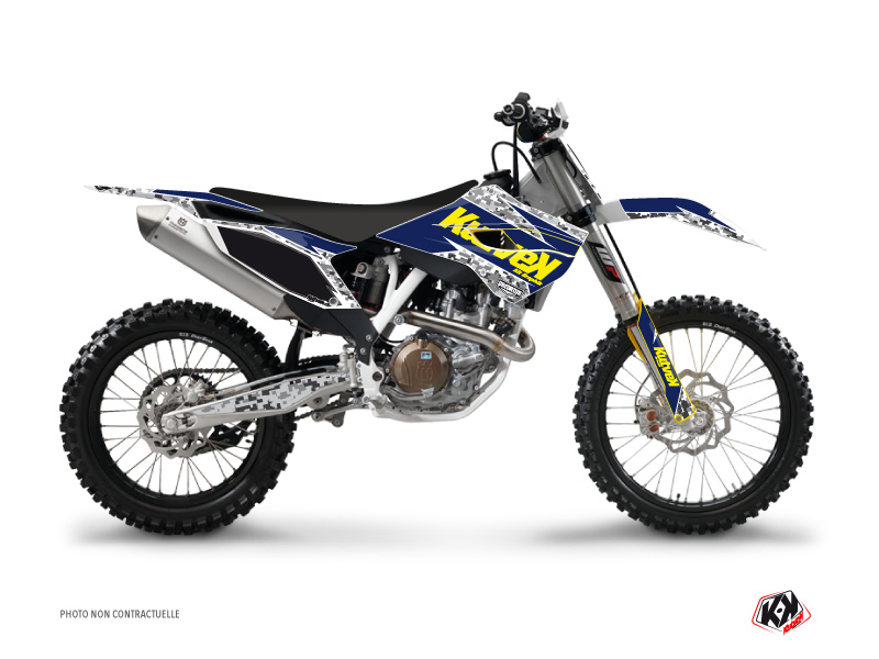 Kit Déco Moto Cross Predator Husqvarna FC 250 Violet Jaune