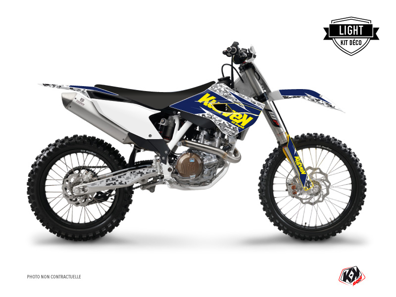 Kit Déco Moto Cross Predator Husqvarna TC 250 Violet Jaune LIGHT