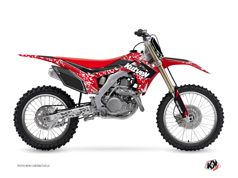 Kit Déco Moto Cross Predator Honda 250 CRF Rouge