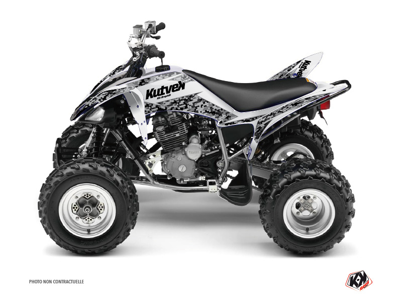 Yamaha 250 Raptor ATV Predator Graphic Kit White