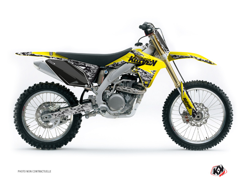 Kit Déco Moto Cross Predator Suzuki 250 RMZ Jaune