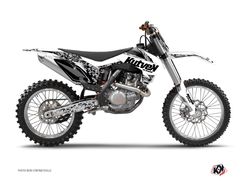 Kit Déco Moto Cross Predator KTM 250 SX Blanc