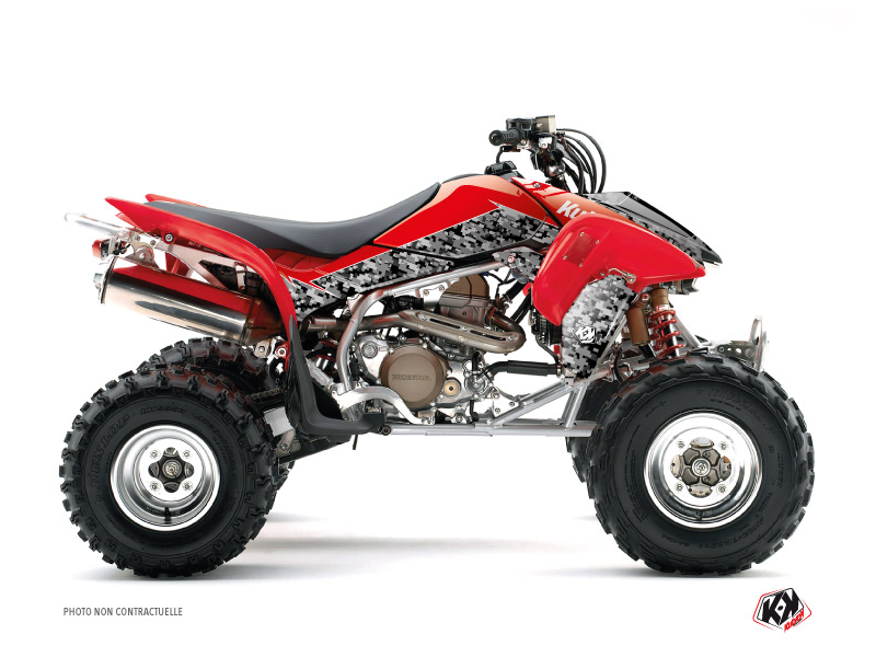 Kit Déco Quad Predator Honda 250 TRX R Noir Rouge