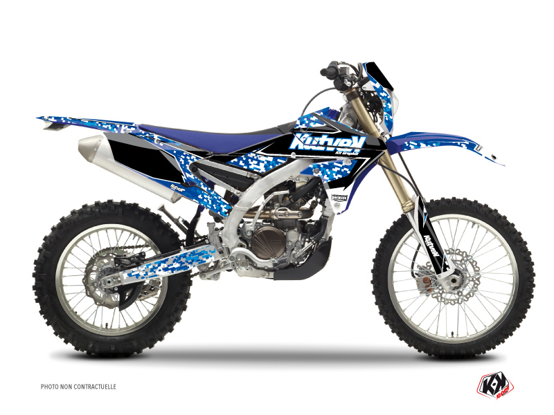 Kit Déco Moto Cross Predator Yamaha 250 WRF Bleu