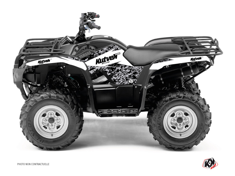 Kit Déco Quad Predator Yamaha 300 Grizzly Blanc