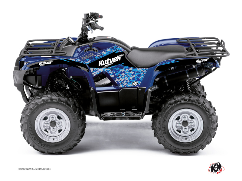 Yamaha 300 Grizzly ATV Predator Graphic Kit Blue